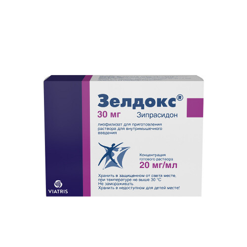 Зелдокс 30 мг лиофилизат для приготовления раствора для внутримышечного введения флакон 1 шт.