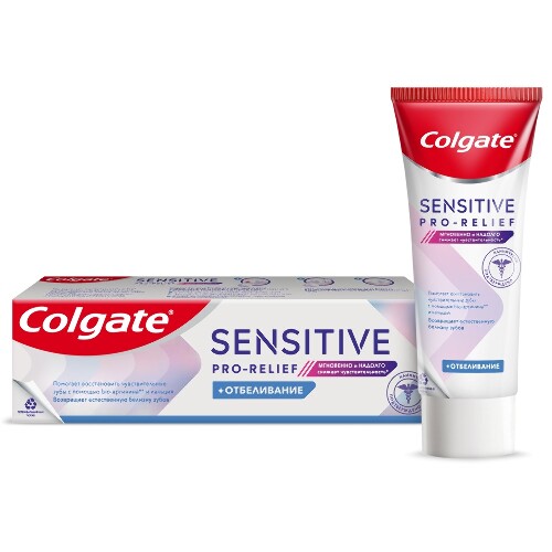 Купить Colgate зубная паста sensitive pro-relief+отбеливание 75 мл цена