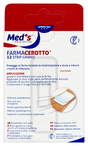 Farmacerotto classico пластыри фиксирующие водонепроницаемые 25х72 мм 12 шт./бежевый