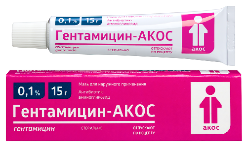Купить ГЕНТАМИЦИН-АКОС 0,1% 15,0 МАЗЬ в Москве ГЕНТАМИЦИН-АКОС 0,1% 15,0 МАЗЬ