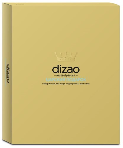 Купить Dizao набор масок тканевых для лица подбородка шеи и век царский подарок 6 шт. пак цена
