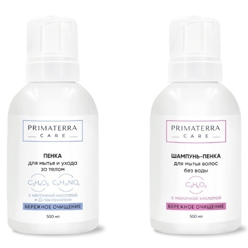 Набор Primaterra Care Пенка 500мл + Шампунь 500мл