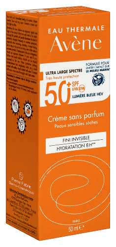 Avene крем солнцезащитный spf 50+ без отдушек 50 мл