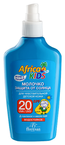 Купить Floresan africa kids молочко защита от солнца spf 20 200 мл цена