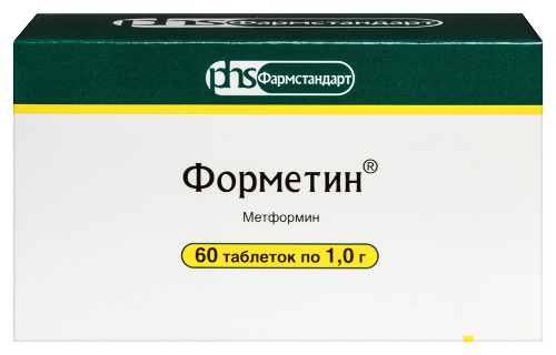 Форметин 1 гр 60 шт. таблетки