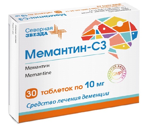 Мемантин-сз 30 шт. таблетки, покрытые пленочной оболочкой блистер