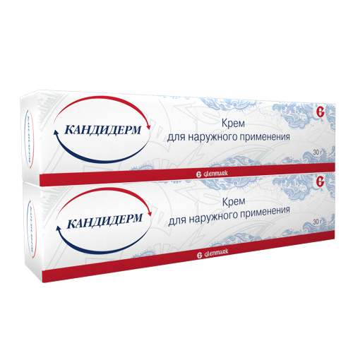 Набор при дерматите 1+1 Кандидерм крем 30 г со скидкой