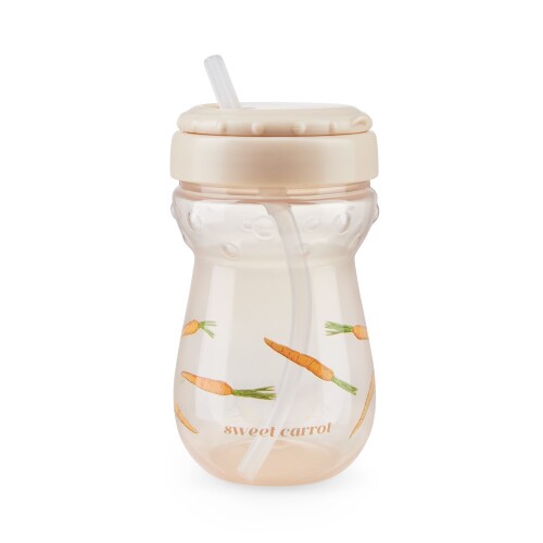 Купить Happy baby поильник с трубочкой feeding cup 360 мл 9+/морковь цена