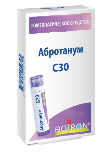 АБРОТАНУМ С30 ГОМЕОПАТ МОНОКОМП ПРЕПАРАТ РАСТИТ ПРОИСХОЖД