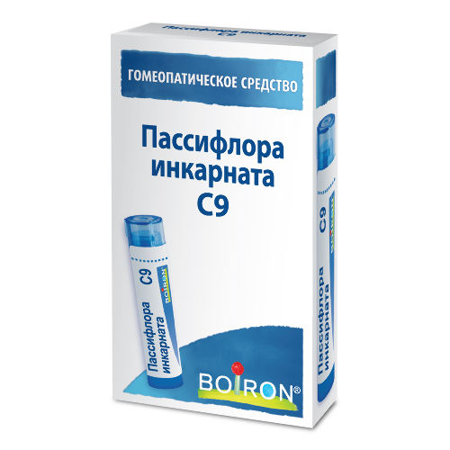 Купить Пассифлора инкарната с9 гомеопатический монокомпонентный препарат растительного происхождения 4 гр гранулы гомеопатические цена