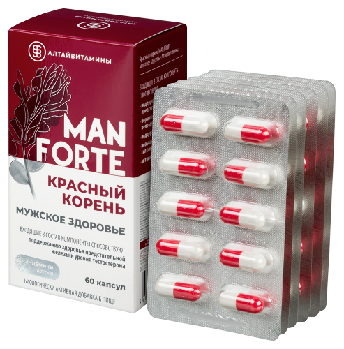 КРАСНЫЙ КОРЕНЬ MAN FORTE МУЖСКОЕ ЗДОРОВЬЕ АЛТАЙВИТАМИНЫ