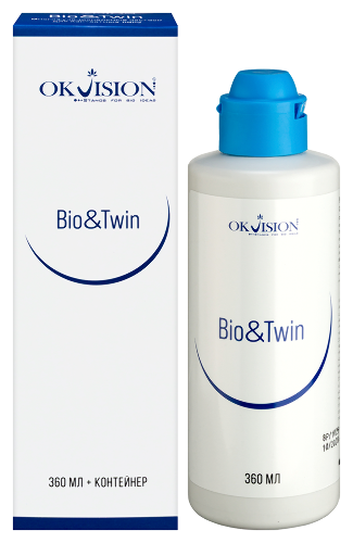 OKVISION BIO&TWIN РАСТВОР МНОГОФУНКЦИОНАЛЬНЫЙ ДЛЯ УХОДА И ХРАНЕНИЯ КОНТАКТНЫХ ЛИНЗ