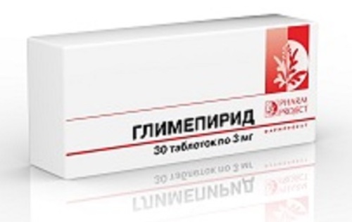 Глимепирид 3 мг 30 шт. таблетки