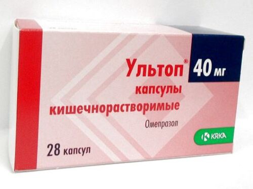 Купить Ультоп 40 мг 28 шт. капсулы кишечнорастворимые цена