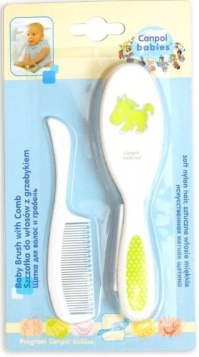 Купить Canpol babies щетка для волос с расческой мягкая/зеленый цена