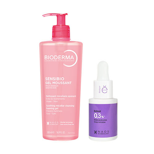 Набор BIODERMA SENSIBIO ОЧИЩАЮЩИЙ ГЕЛЬ 500МЛ + ETAT PUR СЫВОРОТКА С РЕТИНОЛОМ 0,3% 15МЛ