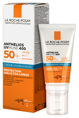 La roche-posay anthelios uvmune 400 крем солнцезащитный увлажняющий для лица spf50+/ppd30 50 мл