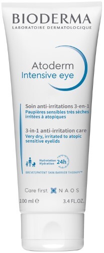 Bioderma Atoderm интенсивный уход 3-в-1 для очищения питания и восстановления сухой атопичной и чувствительной кожи век 100 мл