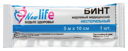 БИНТ МАРЛЕВЫЙ МЕДИЦИНСКИЙ NEW LIFE