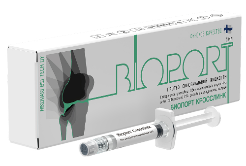 Биопорт кросслинк протез синовиальной жидкости 2% 3 мл 1 шт. шприц