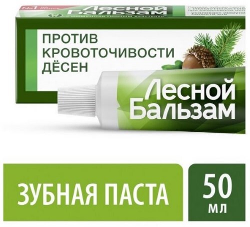 Купить ЛЕСНОЙ БАЛЬЗАМ ЗУБНАЯ ПАСТА С КОРОЙ ДУБА ПРИ КРОВОТОЧИВОСТИ ДЕСЕН 50МЛ цена