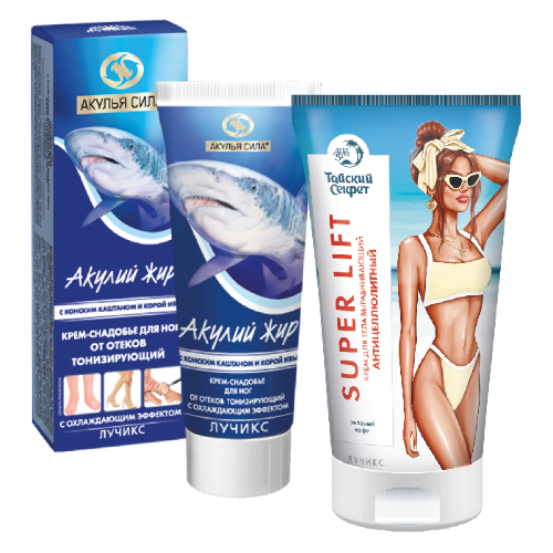 Набор подарочный Акулья сила: Крем антицеллюлитный + Крем антиварикозный