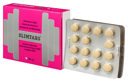 SLIMTABS СИНЕФРИН И АЛЬФА-ЛИПОЕВАЯ КИСЛОТА ВИТАМИР