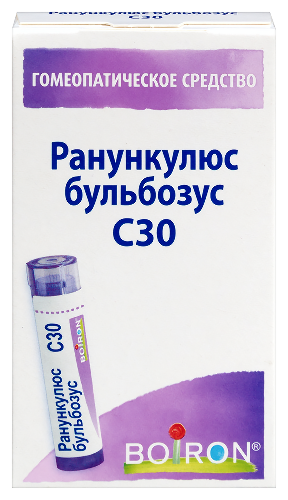 РАНУНКУЛЮС БУЛЬБОЗУС С30 ГОМЕОПАТ МОНОКОМП ПРЕПАРАТ РАСТИТ ПРОИСХОЖД