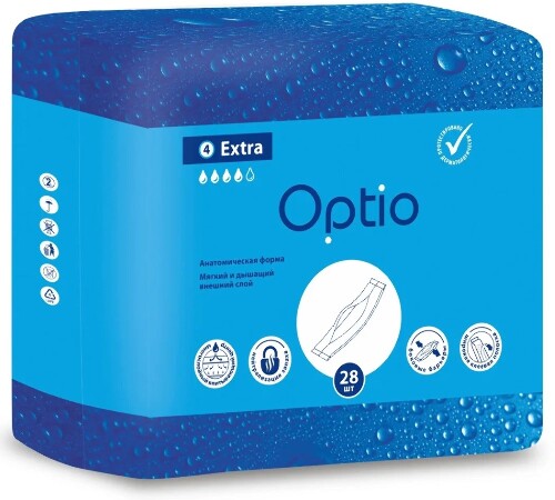 Купить Optio прокладки урологические для мужчин размер extra 28 шт. цена