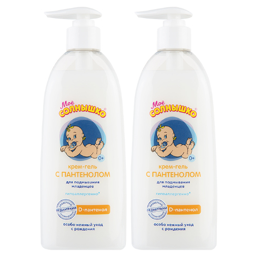 Набор детский Мое солнышко Крем-гель для подмывания с пантенолом 400мл из 2-х упаковок со скидкой