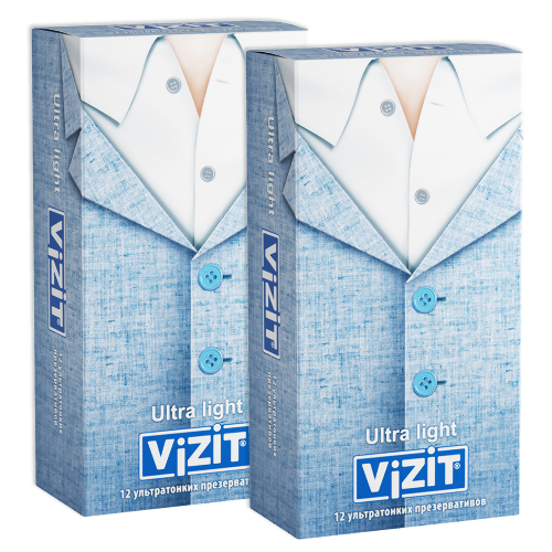 НАБОР ИЗ 2-Х УП. ПРЕЗЕРВАТИВ VIZIT ULTRA LIGHT УЛЬТРАТОНКИЕ N12