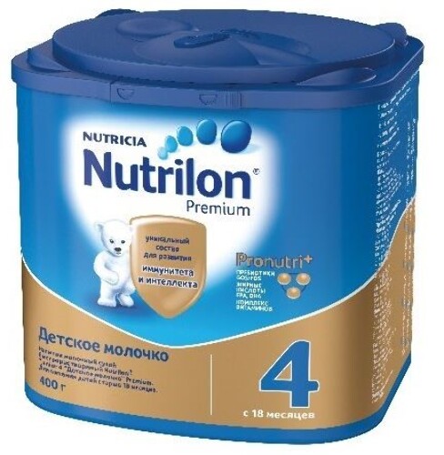 Купить NUTRILON-4 JUNIOR PREMIUM НАПИТОК СУХОЙ МОЛОЧНЫЙ 400,0 цена