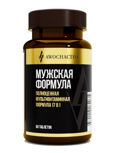 Купить Awochactive витаминно-минеральный комплекс mens formula 60 шт. таблетки массой 1380 мг цена