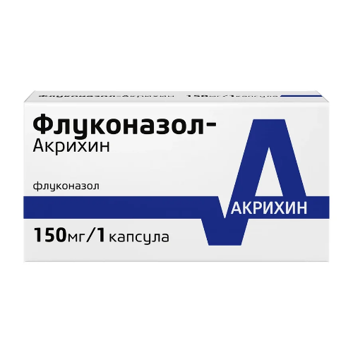 Флуконазол-акрихин 150 мг 1 шт. капсулы