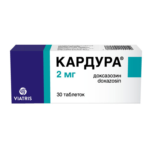 Купить Кардура 2 мг 30 шт. таблетки цена