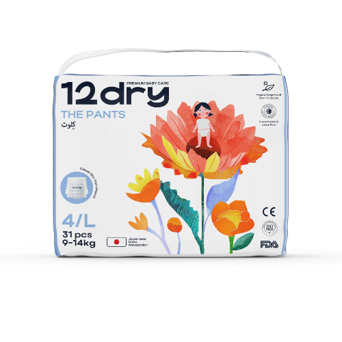 12Dry подгузники-трусики детские l/9-14 кг 31 шт.