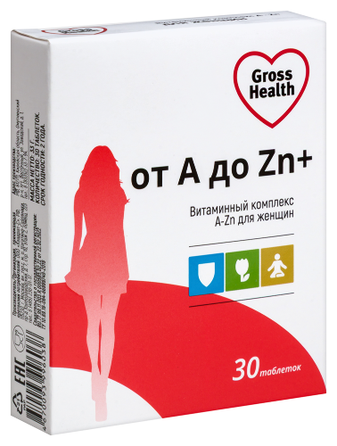 ВИТАМИННЫЙ КОМПЛЕКС А-ZN ДЛЯ ЖЕНЩИН