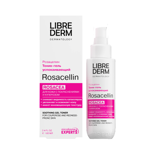 Librederm rosacellin тоник-гель успокаивающий 100 мл