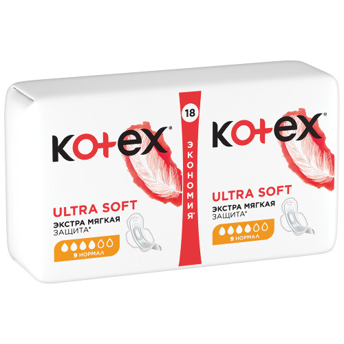 KOTEX ПРОКЛАДКИ ULTRA SOFT NORMAL