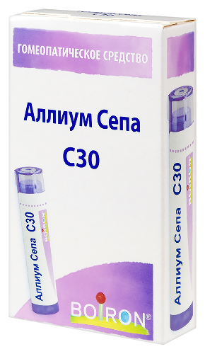 АЛЛИУМ СЕПА С30 ГОМЕОПАТ МОНОКОМП ПРЕПАРАТ РАСТИТ ПРОИСХОЖД
