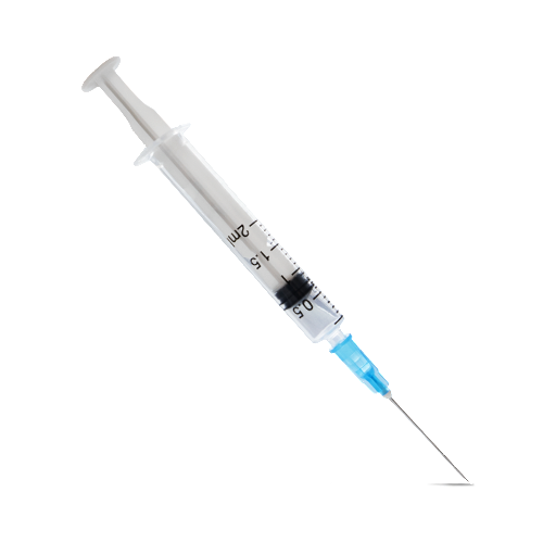 Шприц 2 мл одноразовый стерильный c иглой 23g 0,6х30 мм луер 120 шт.