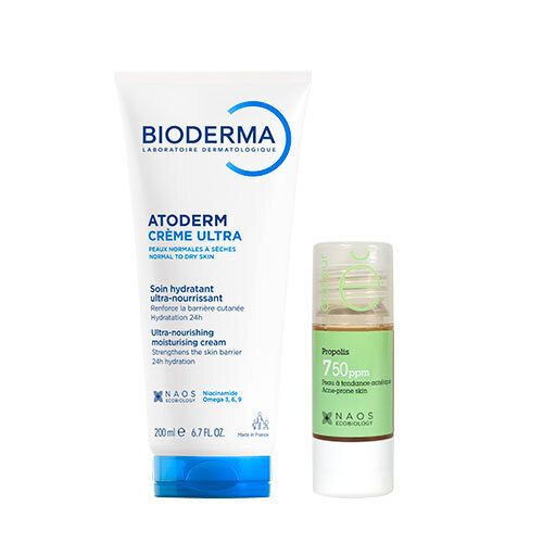 Набор Bioderma atoderm Крем Ультра 200мл/туба + Etat Pur Сыворотка С Прополисом 15мл