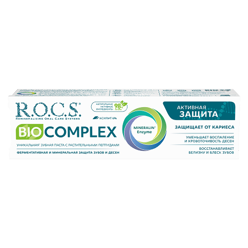 Rocs зубная паста biocomplex активная защита 94 гр