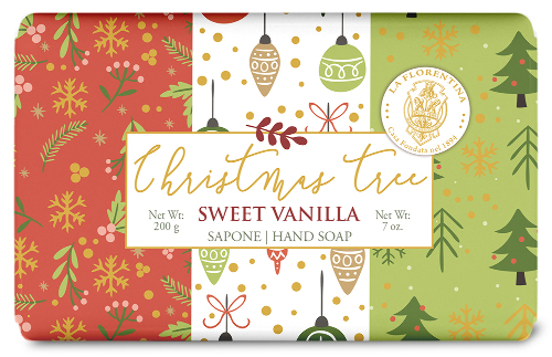 La florentina мыло туалетное твердое рождественское дерево волшебная ваниль 200 гр