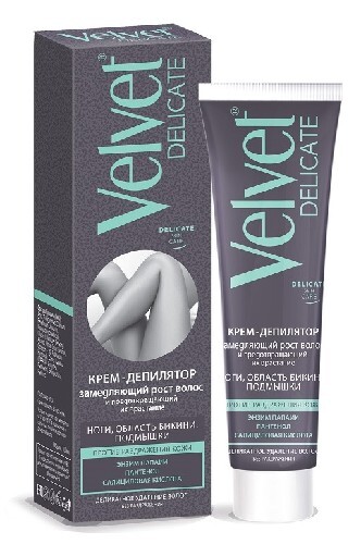 Velvet крем- депилятор замедляющий рост волос и предотвращающий их врастание 100 мл