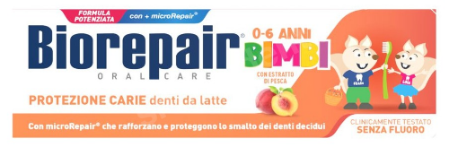 Biorepair kids зубная паста детская 0-6 лет с экстрактом персика 50 мл