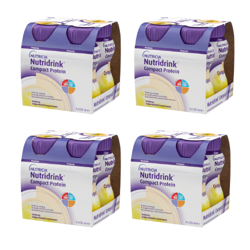 Набор белковое питание 4 уп Нутридринк Компакт Протеин Ваниль 125г N4 со скидкой 20%