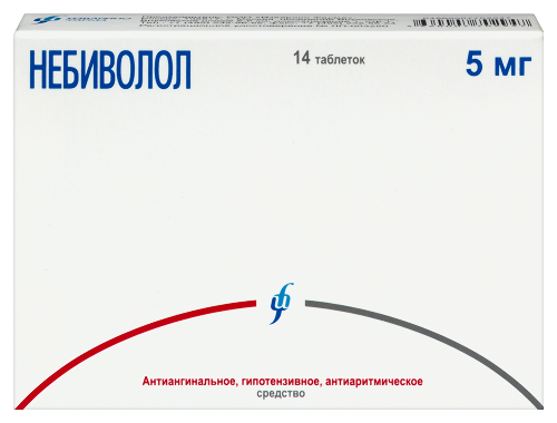 Небиволол 5 мг 14 шт. таблетки