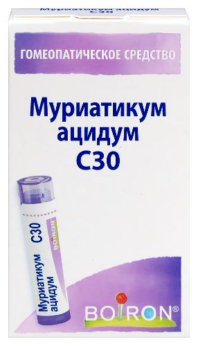 МУРИАТИКУМ АЦИДУМ С30 ГОМЕОПАТ МОНОКОМП ПРЕПАРАТ МИНЕРАЛЬНО-ХИМИЧ ПРОИСХОЖД