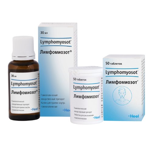 Набор Лимфомиозот капли для приема внутрь гомеопатические 30 мл + Лимфомиозот 50 табл.